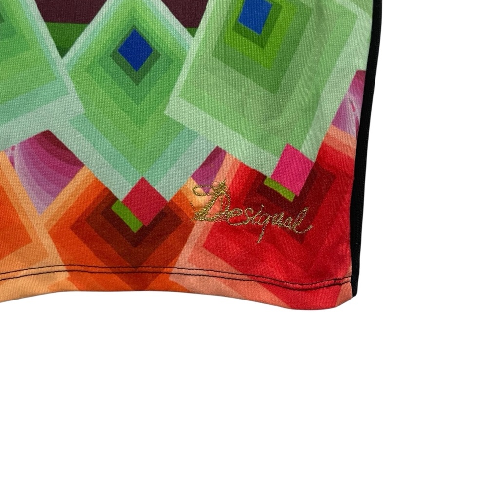 Desigual Multicolor Geometric Pattern Sleeveless … - image 4